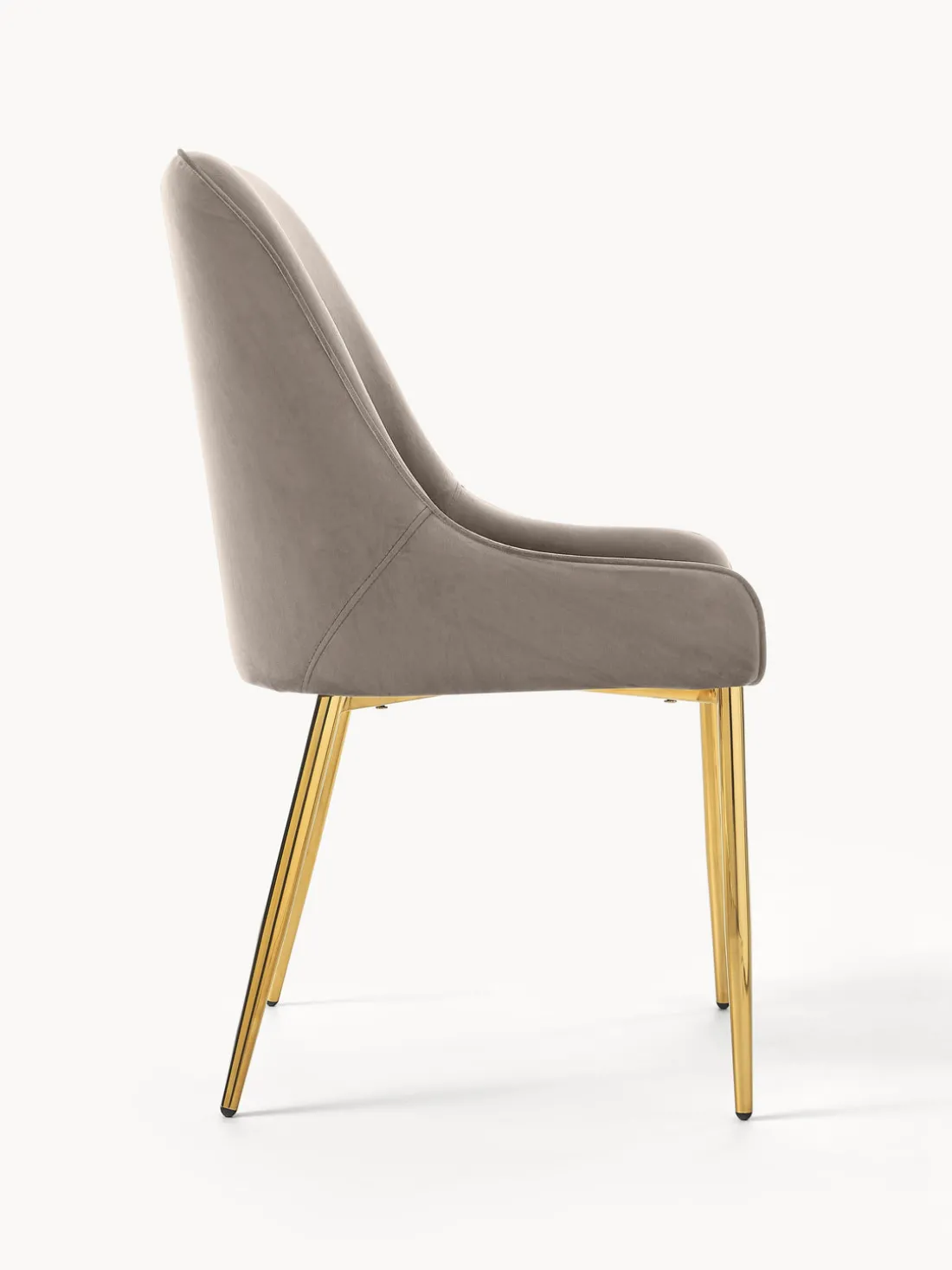 Silla tapizada de terciopelo Ava