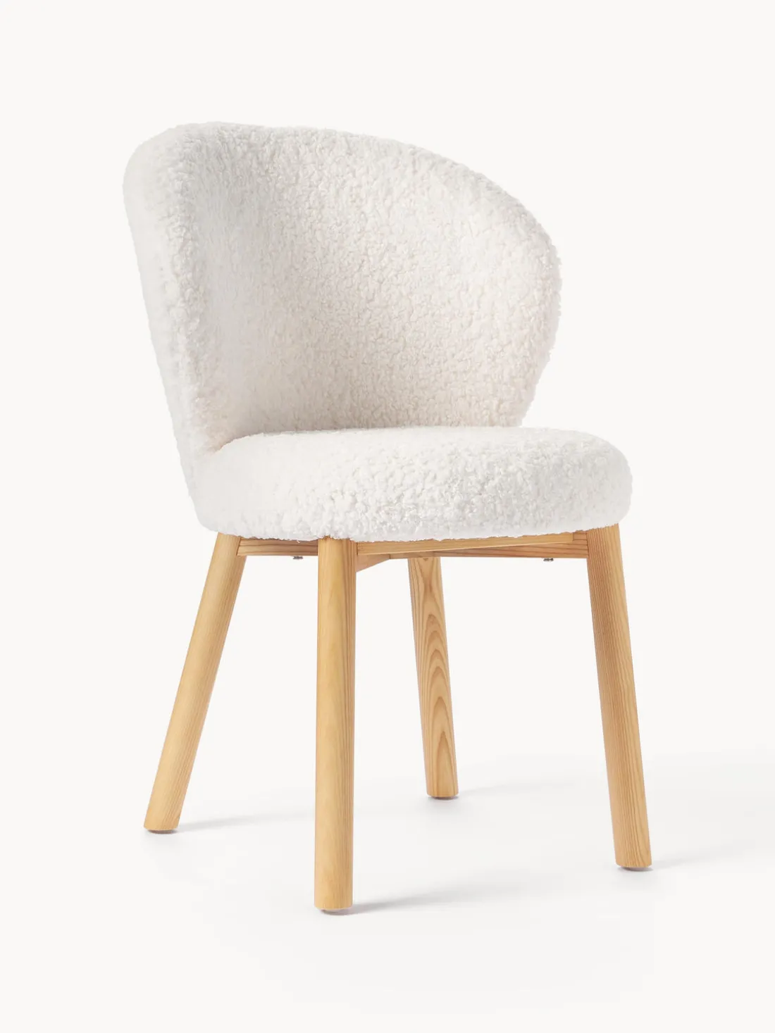 Silla tapizada en borreguillo Serena