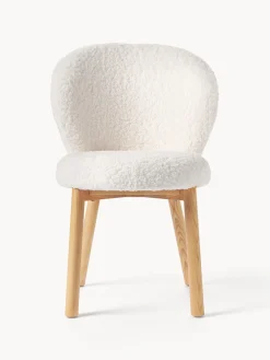 Silla tapizada en borreguillo Serena