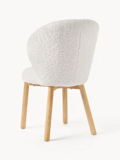 Silla tapizada en borreguillo Serena