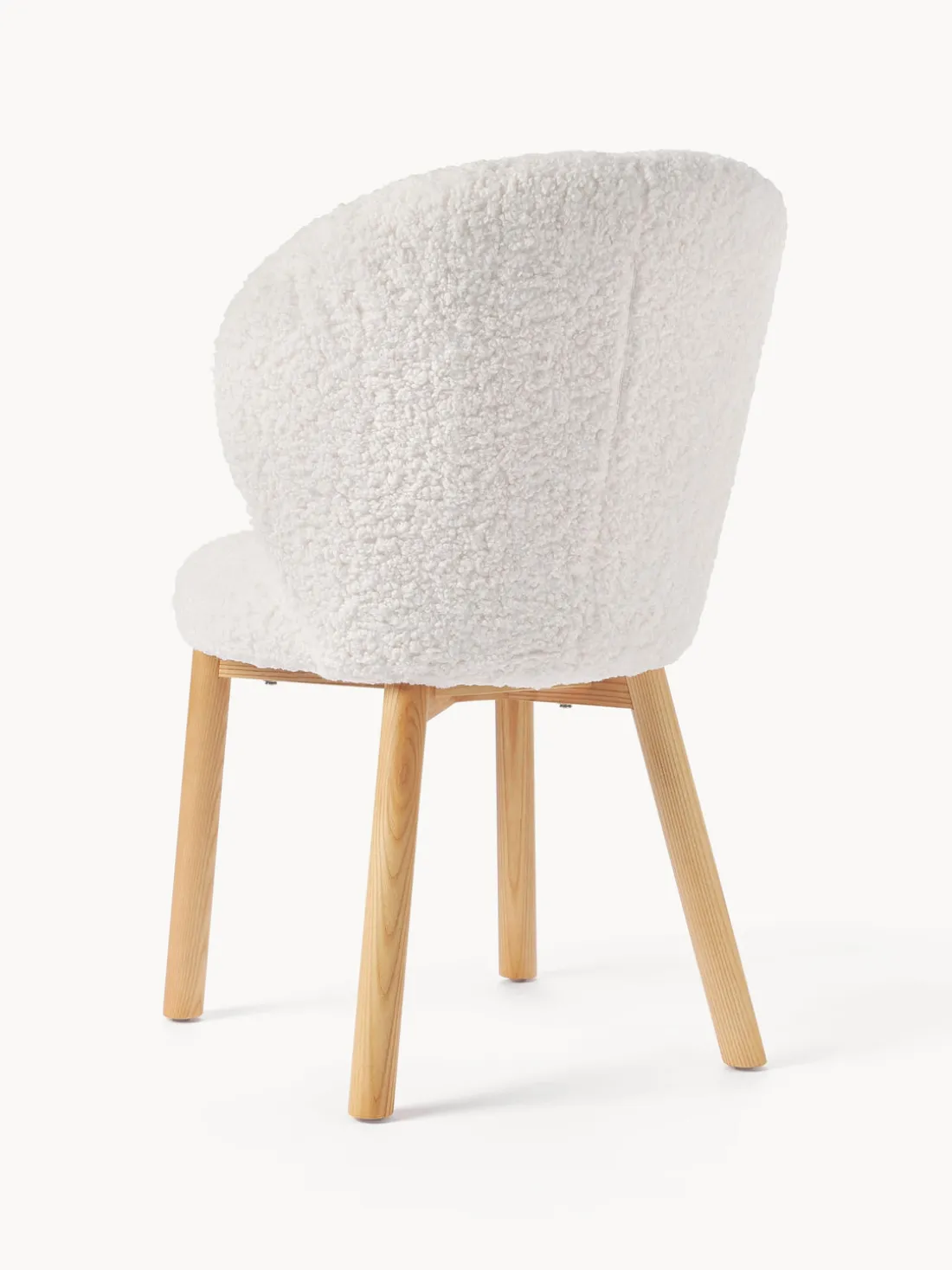 Silla tapizada en borreguillo Serena