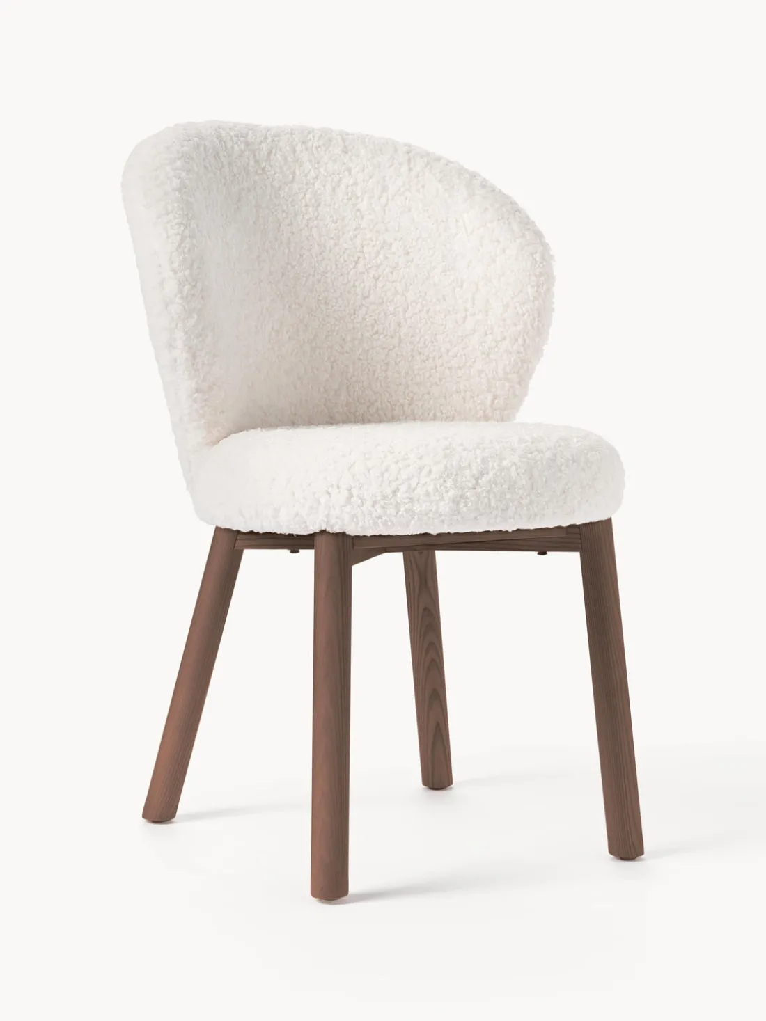 Silla tapizada en borreguillo Serena