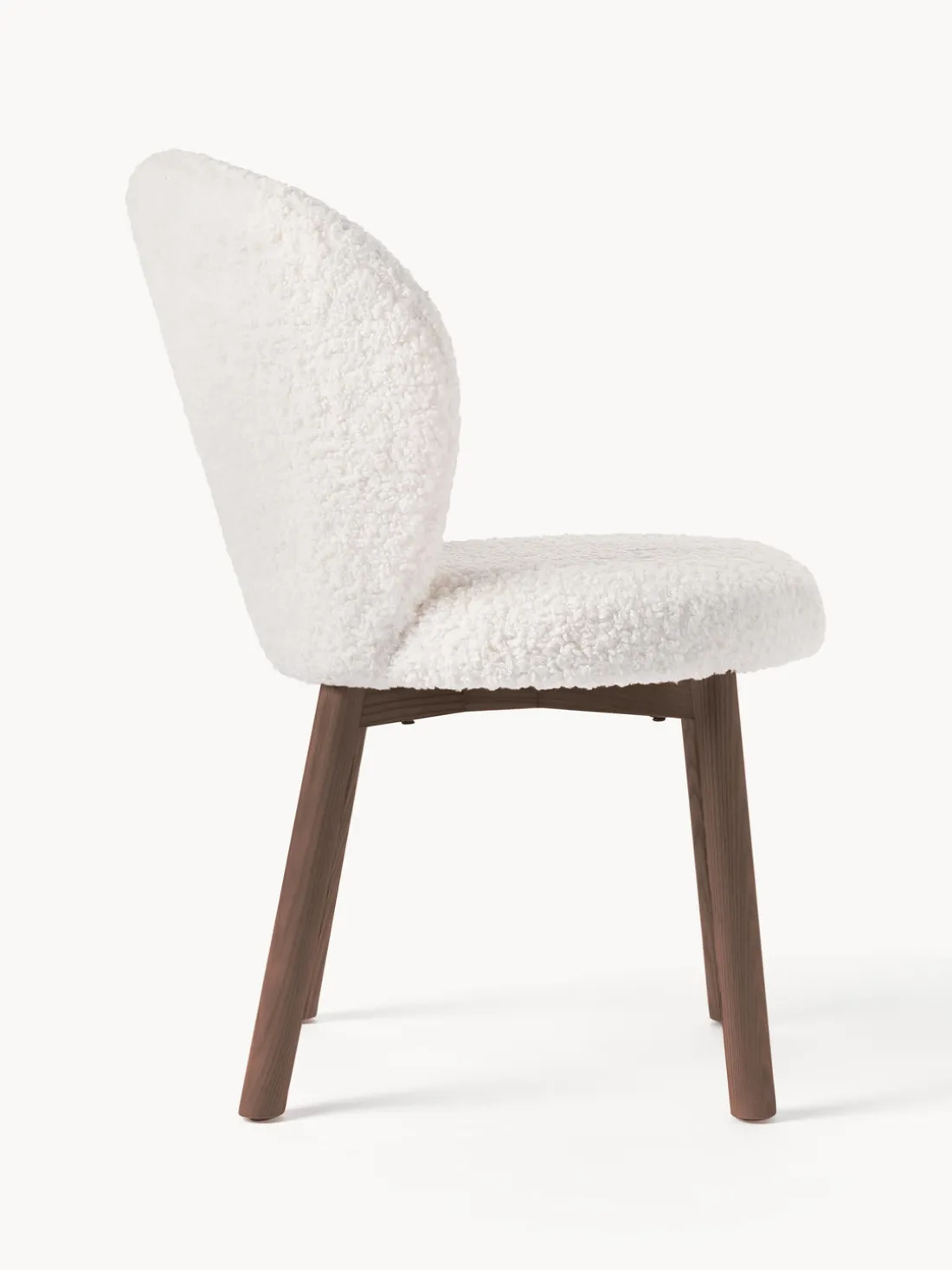 Silla tapizada en borreguillo Serena