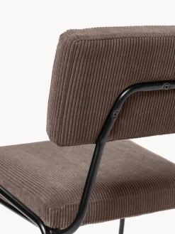 Silla tapizada en pana Mats, 2 uds.