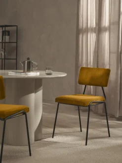 Silla tapizada en pana Mats, 2 uds.