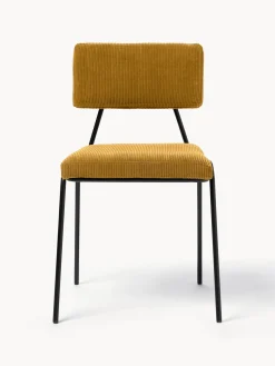 Silla tapizada en pana Mats, 2 uds.