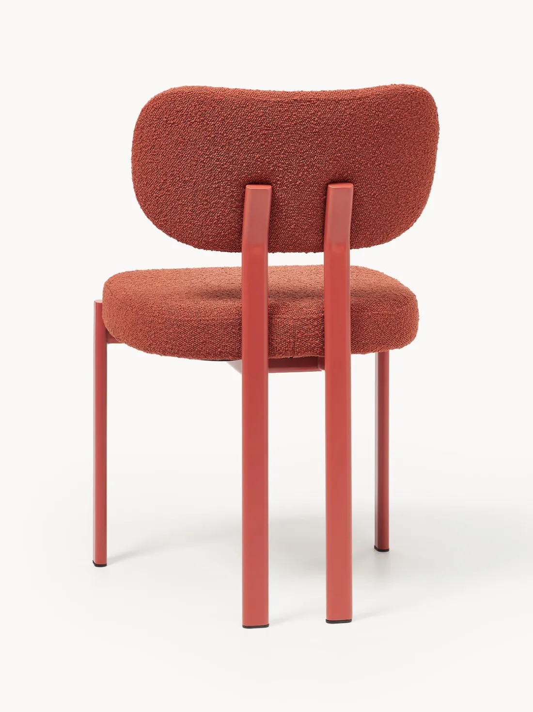 Silla tapizada en tejido bouclé Adrien