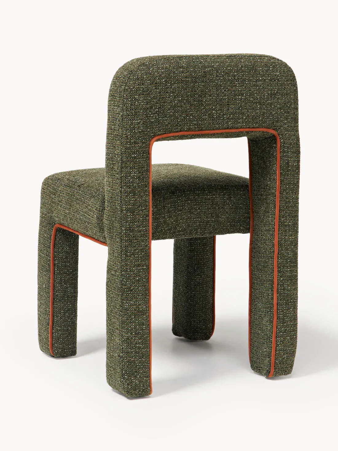 Silla tapizada en tejido bouclé Ana