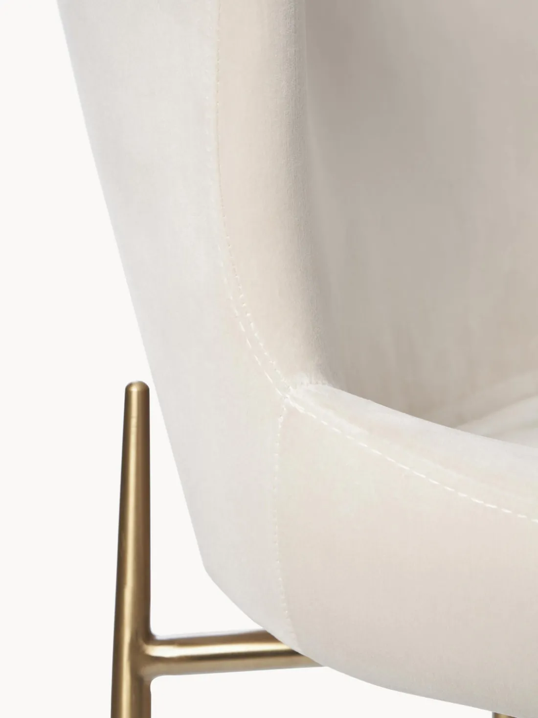 Silla tapizada en terciopelo Tess