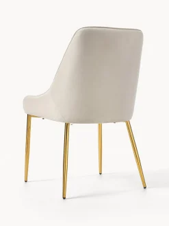 Silla tapizada en terciopelo Ava