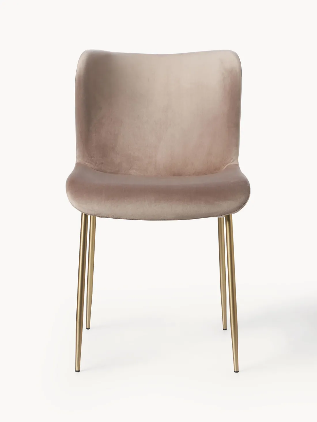 Silla tapizada en terciopelo Tess