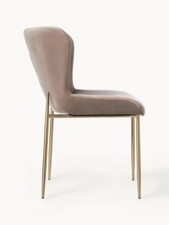 Silla tapizada en terciopelo Tess