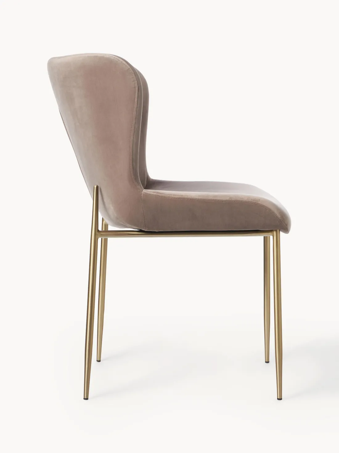 Silla tapizada en terciopelo Tess