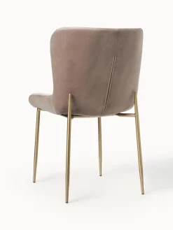 Silla tapizada en terciopelo Tess