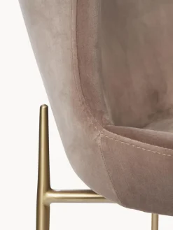 Silla tapizada en terciopelo Tess