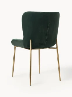 Silla tapizada en terciopelo Tess