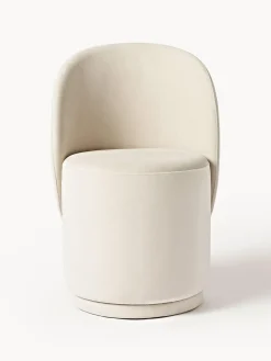 Silla tapizada en terciopelo Zeyno