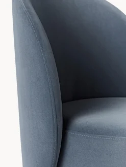 Silla tapizada en terciopelo Zeyno