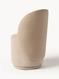 Silla tapizada en terciopelo Zeyno