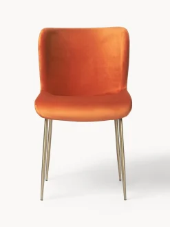 Silla tapizada en terciopelo Tess