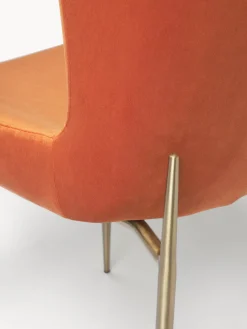 Silla tapizada en terciopelo Tess