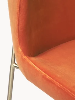 Silla tapizada en terciopelo Tess