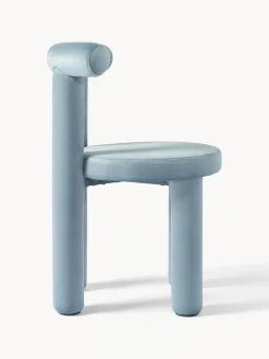 Silla tapizada en terciopelo Calan