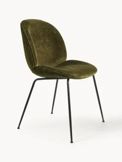 Silla tapizada en terciopelo Beetle