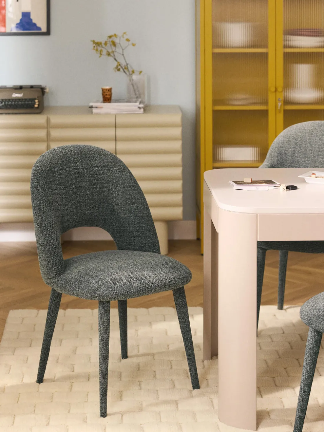 Silla tapizada Rachel