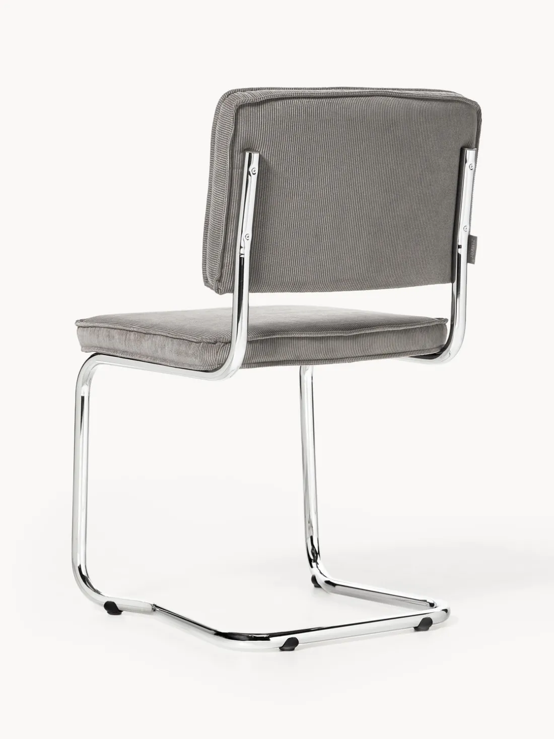 Sillas cantilever de pana Kink, 2 uds.