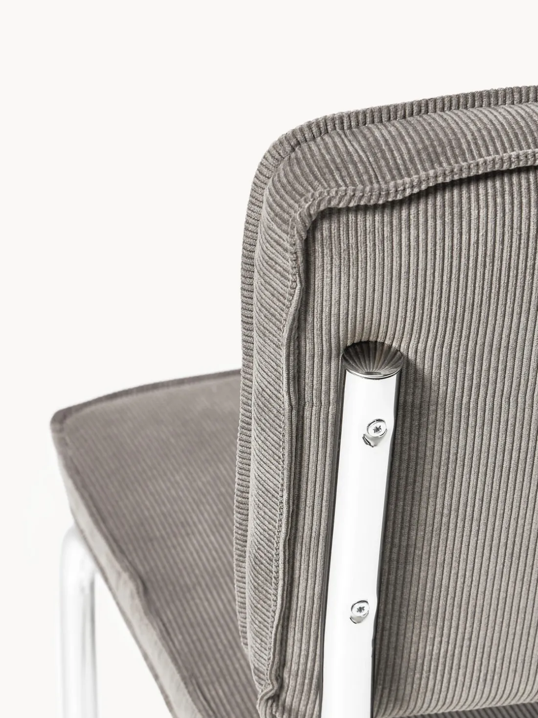 Sillas cantilever de pana Kink, 2 uds.