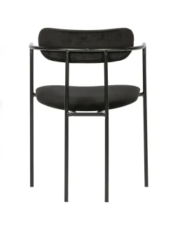 Sillas con reposabrazos de terciopelo Elvy, 2 uds.