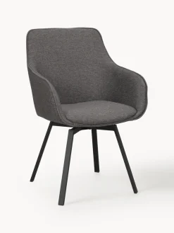 Sillas con reposabrazos giratorias Alison, 2 uds.