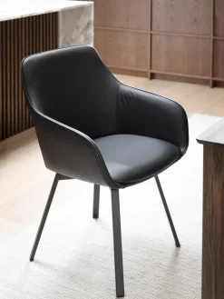 Sillas con reposabrazos giratorias Alison, 2 uds.