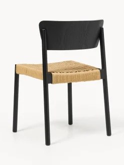 Sillas de madera y ratán Danny, 2 uds.