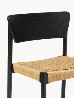 Sillas de madera y ratán Danny, 2 uds.