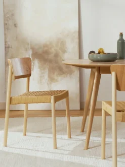 Sillas de madera y ratán Danny, 2 uds.