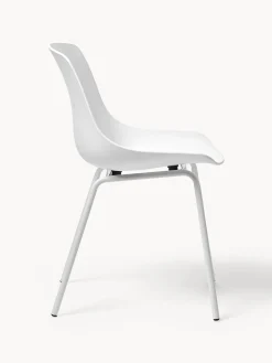 Sillas de plástico con patas de metal Joe, 2 uds.