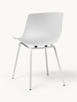 Sillas de plástico con patas de metal Joe, 2 uds.