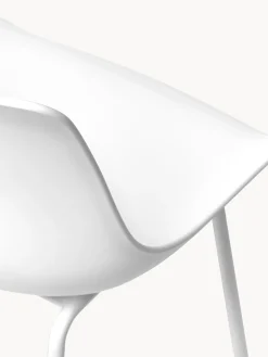 Sillas de plástico con patas de metal Joe, 2 uds.