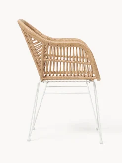 Sillas de polirratán con reposabrazos Costa, 2 uds.