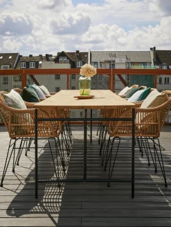 Sillas de ratán con reposabrazos Costa, 2 uds.