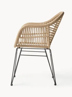 Sillas de ratán con reposabrazos Costa, 2 uds.