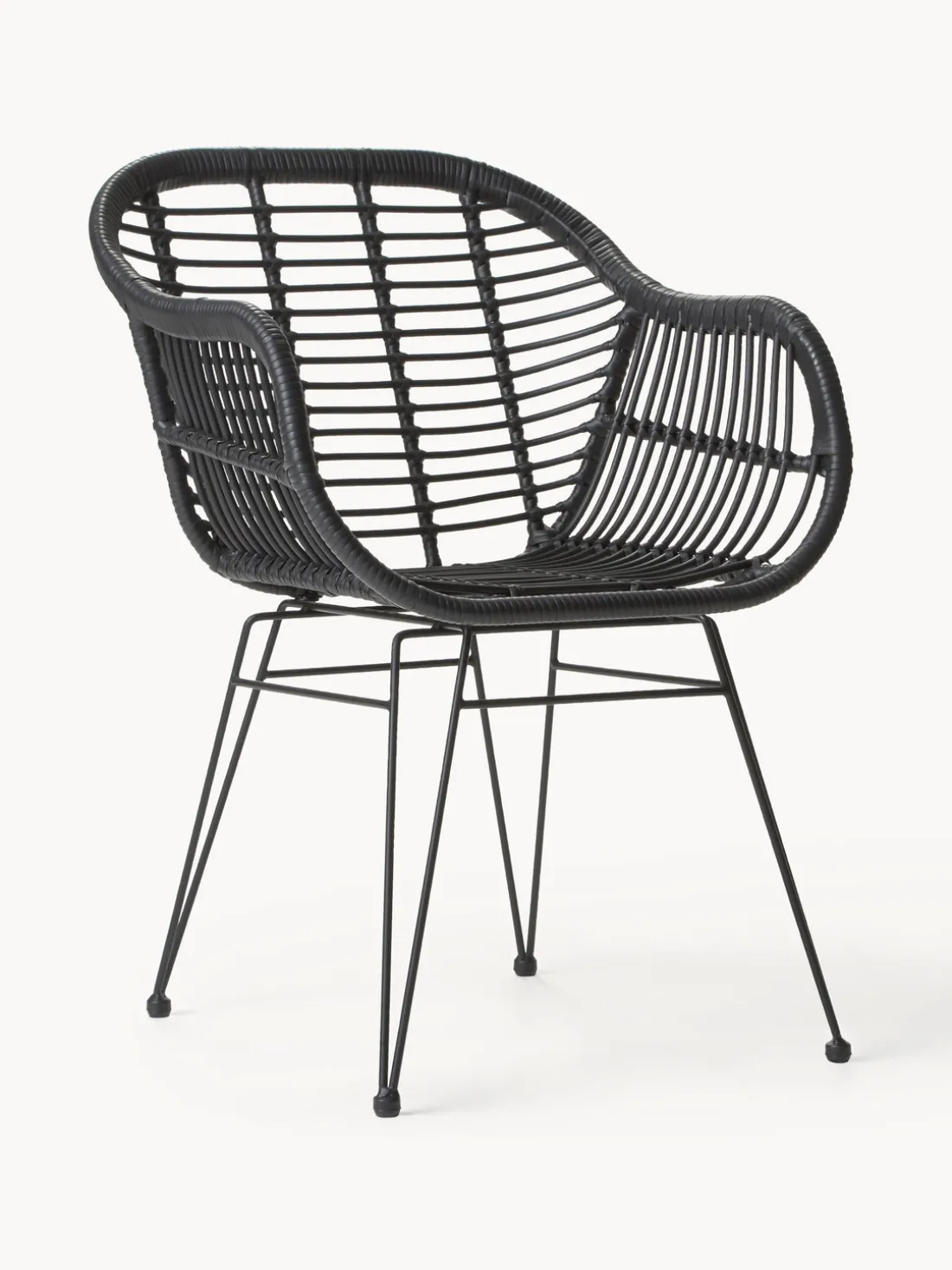 Sillas de ratán con reposabrazos Costa, 2 uds.