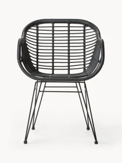 Sillas de ratán con reposabrazos Costa, 2 uds.