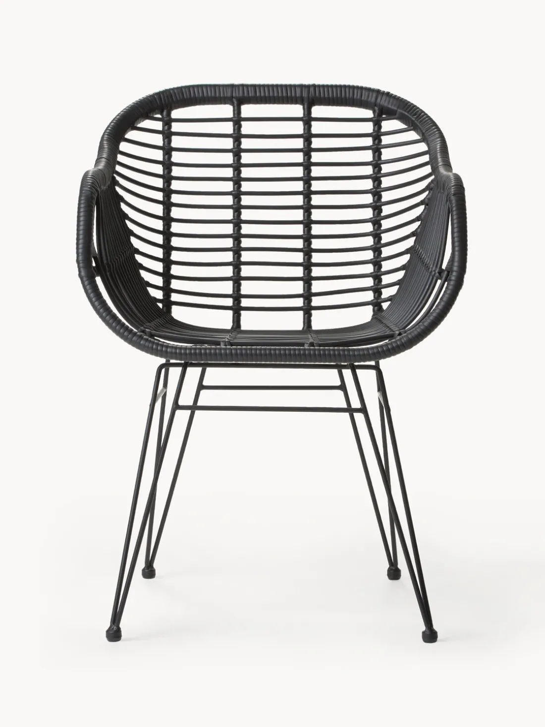 Sillas de ratán con reposabrazos Costa, 2 uds.