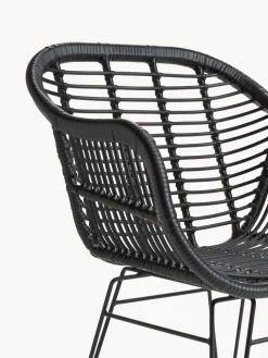 Sillas de ratán con reposabrazos Costa, 2 uds.