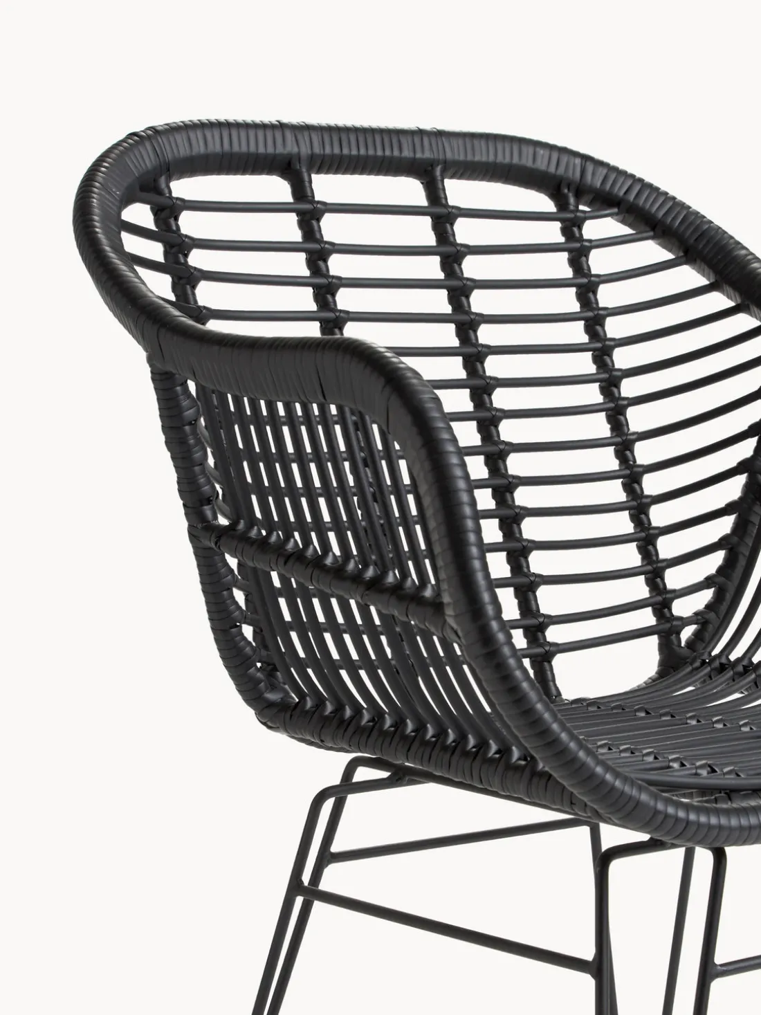 Sillas de ratán con reposabrazos Costa, 2 uds.