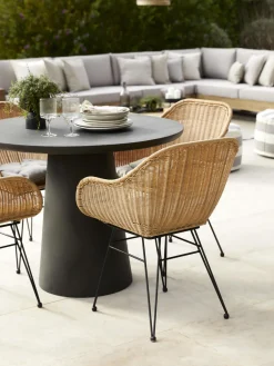 Sillas de ratán con reposabrazos Costa, 2 uds.