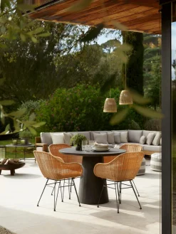 Sillas de ratán con reposabrazos Costa, 2 uds.